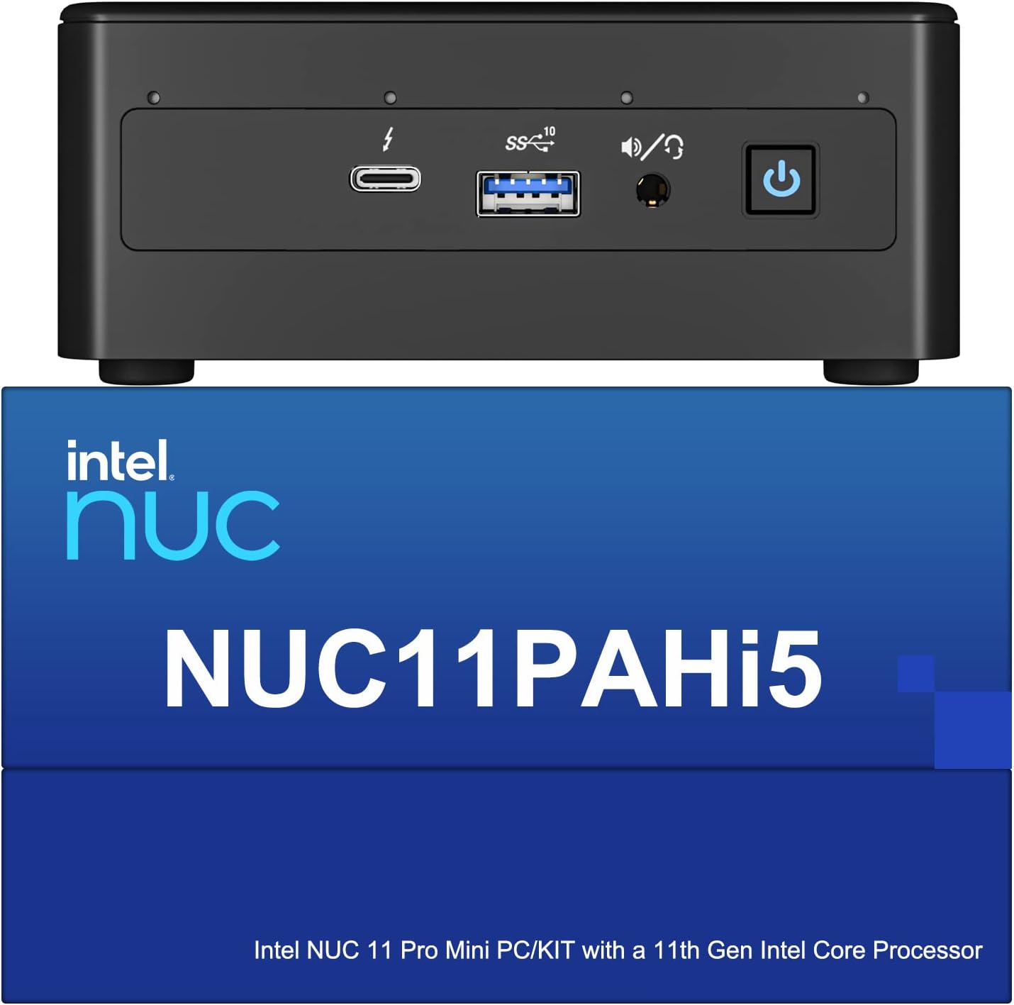 Intel NUC 11 Pro NUC11PAHi5 Core i5-1135G7 Mini PC, Intel Iris X Graphics Office Mini Desktop Computer, WiFi6/BT5.2,No SSD, Barebone (NO RAM+SSD+OS+POWER CORD)