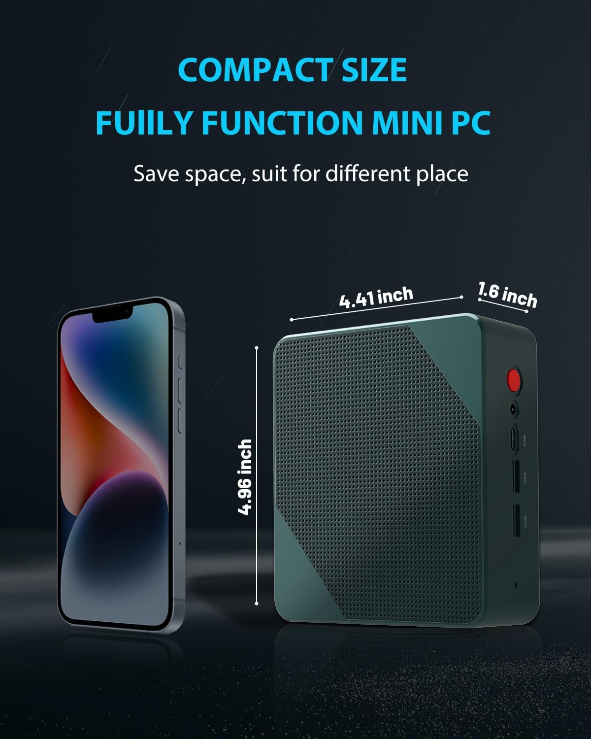 Buy Wholesale China Manufacturer High Performance Mini Pc Amd Ryzen7 7735hs  Wifi 6.0 Bt 5.2 Ddr5 Win 11 Portable Mini Pc & Mini Pc at USD 265